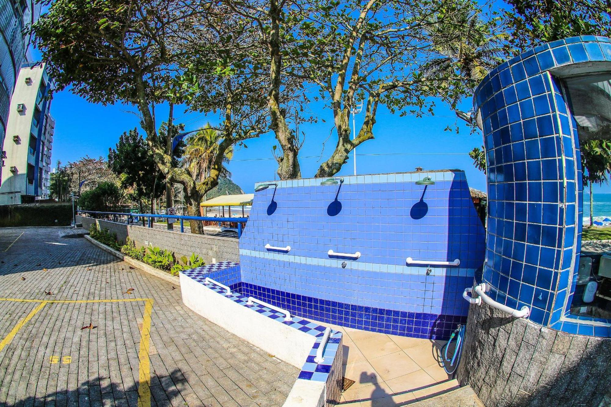 5E-Pe Na Areia Da Praia Do Tombo, 2 Quartos, Ar Cond, 2 Banheiros,2 Vagas+Roupas De Cama Guarujá Exterior foto